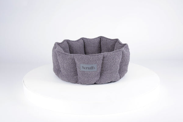 Boucle Cat Bed - Slate Grey Cat Bed Scruffs® 