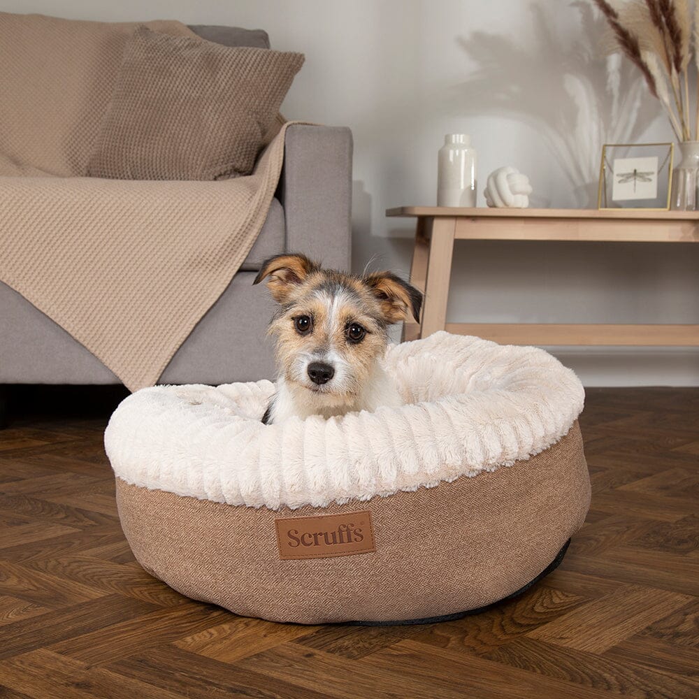 Ellen Donut Bed - Tan Dog Bed Scruffs® 