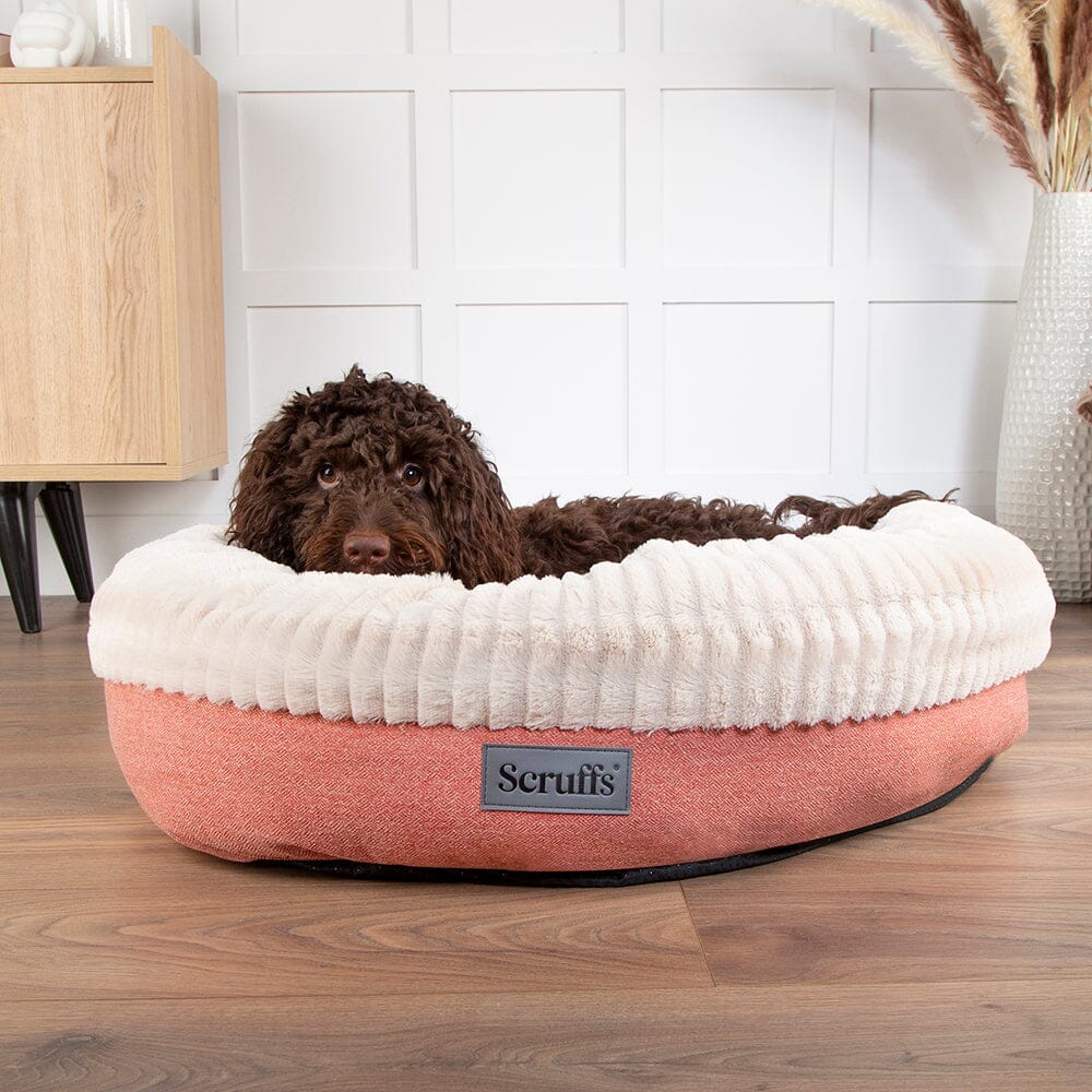 Ellen Donut Bed - Terracotta Red Dog Bed Scruffs® 