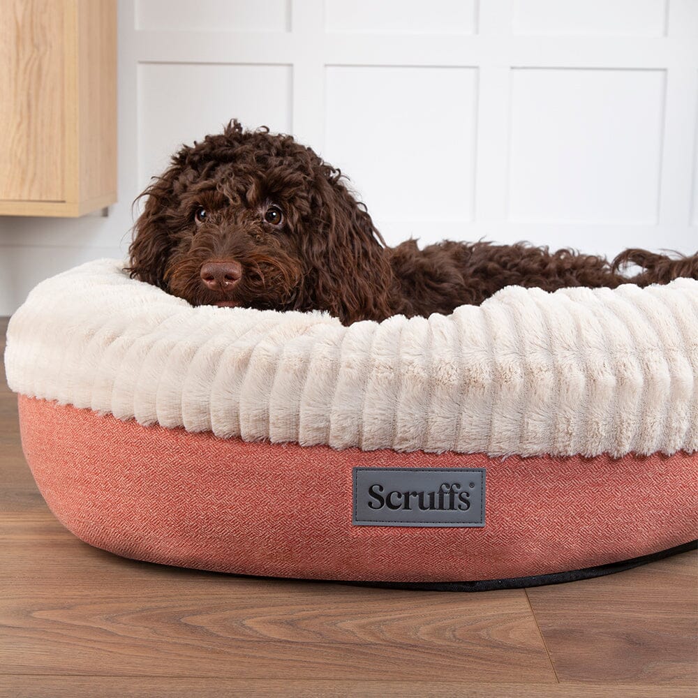 Ellen Donut Bed - Terracotta Red Dog Bed Scruffs® 