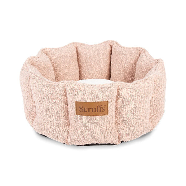 Boucle Cat Bed - Blush Pink 100% polyester Cat Bed Scruffs