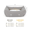 Eden Box Bed - Charcoal Grey